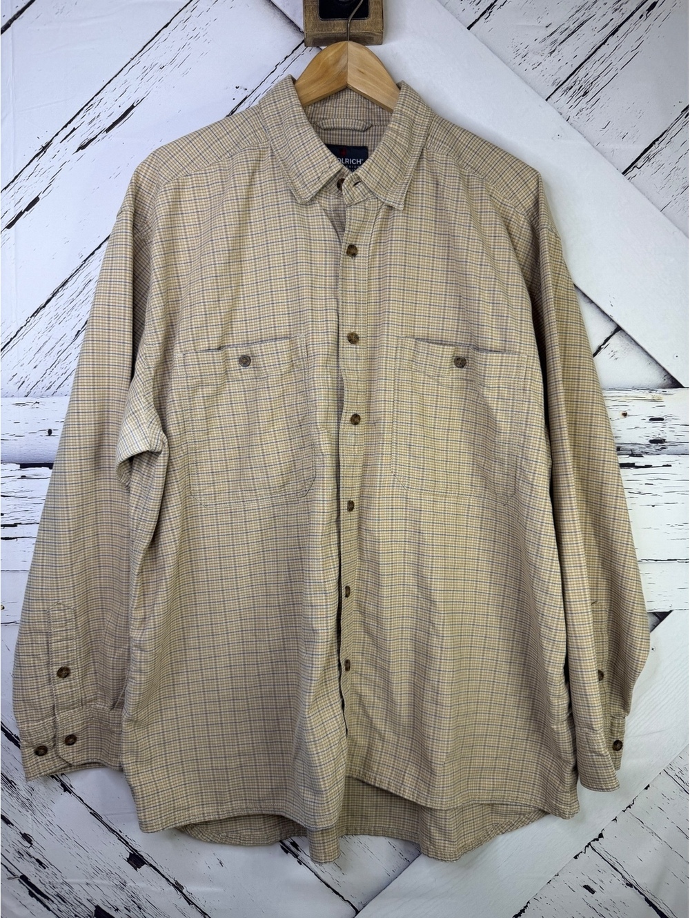 Woolrich Elite Series Tactical Plaid Long Sleeve Shirt Men’s XL Gorpcore